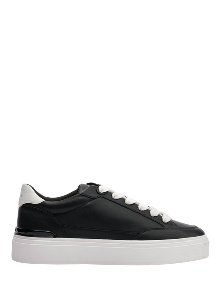 Mallet Lansbury Leather Trainers, Black, Black