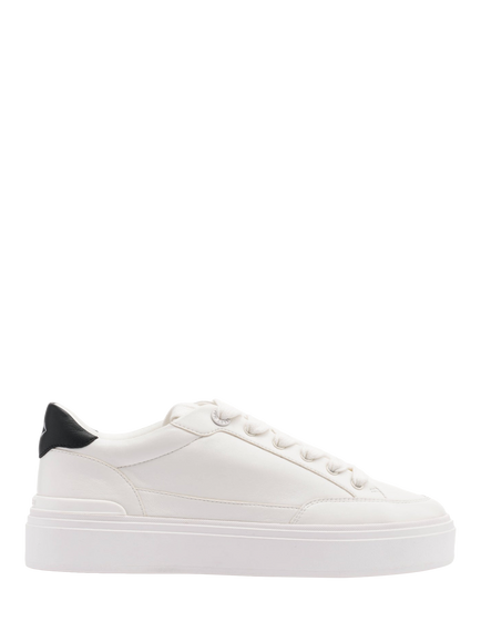 Mallet Lansbury Leather Trainers, Black, White