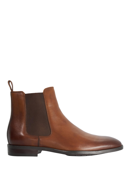 Dune London Matchin Leather Chelsea Boots, Tan-leather, Tan-leather