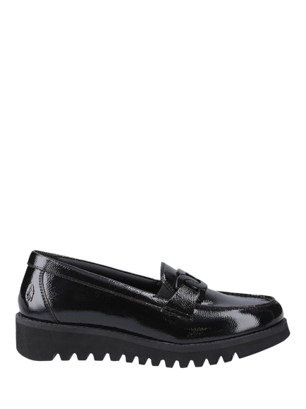 Hush Puppies Kids' Francis Patent Leather Loafers, Black, Black