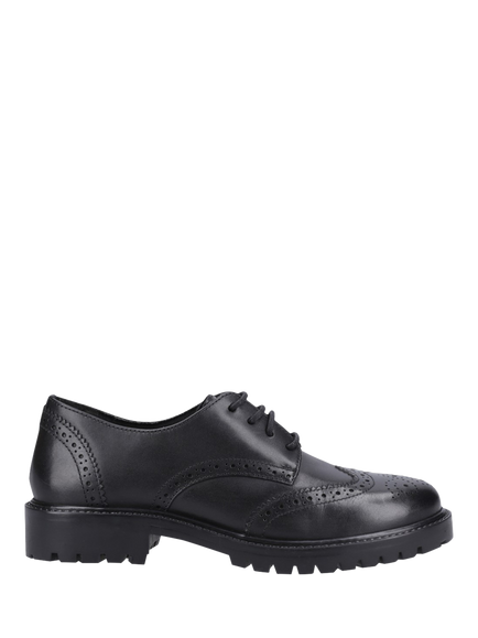 Hush Puppies Kids' Athena Senior School Shoes, Black, Black