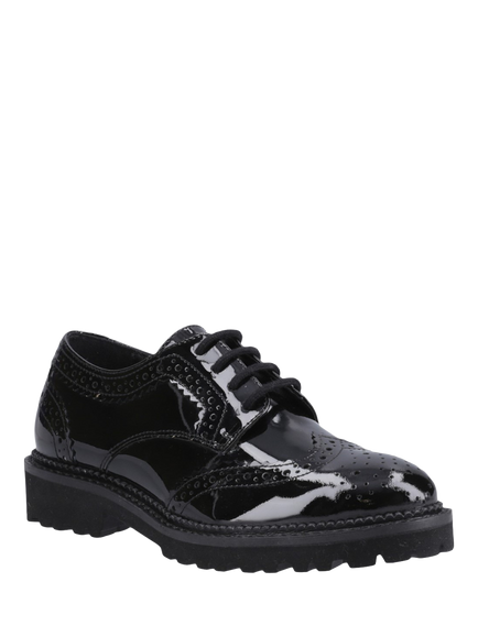 Hush Puppies Kids' Gabi Lace Up Brogue Shoes - view 2, Black