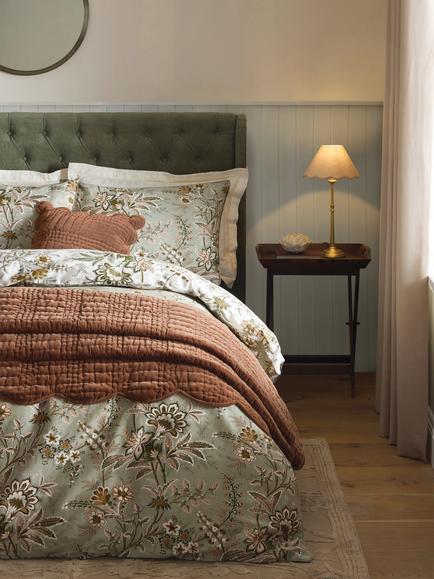 Laura Ashley Marlbrook 200 Thread Count Duvet Cover Set, Sage - view 2, Sage