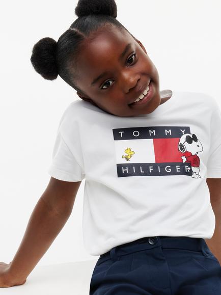 Tommy Hilfiger Kids' Peanuts Flag T-Shirt, White - view 2, White
