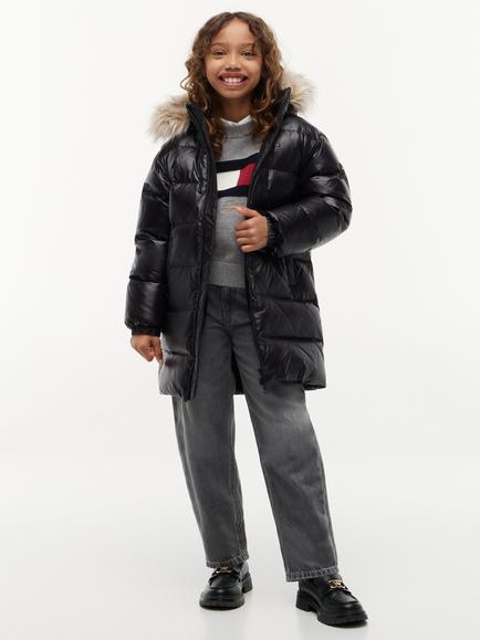 Tommy Hilfiger Kids' Essential Down Padded Jacket, Black, Black