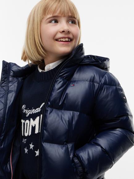 Tommy Hilfiger Kids' Essential Down Padded Jacket, Denim Blue - view 2, Denim Blue