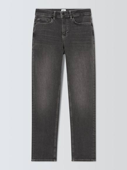 AND/OR Silverlake Mid Rise Straight Leg Jeans, Grey, Grey