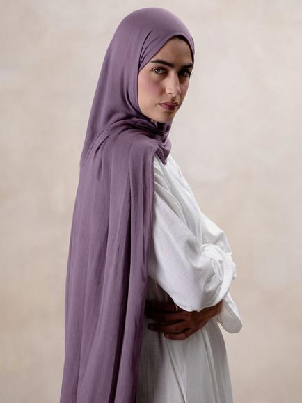 Aab Modal Hijab, Violet, Purple Light