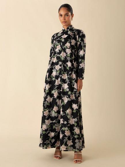 Aab Aji Anjian Maxi Dress, Multi, Pink Multi