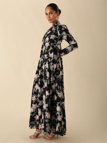 Aab Aji Anjian Maxi Dress, Multi - view 2, Pink Multi