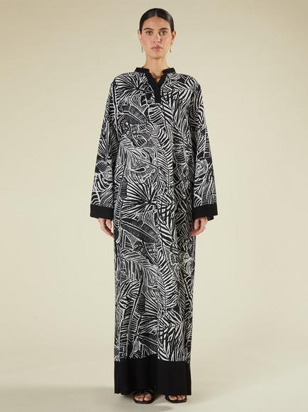 Aab Ella Maxi Dress, Black/Multi - view 2, Black Multi
