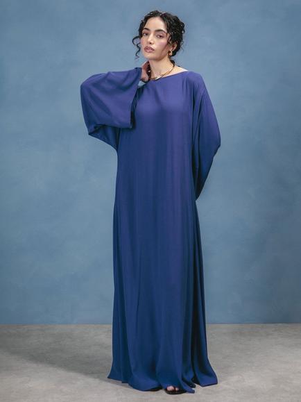 Aab Loose Maxi Dress, Blue Teal - view 2, Blue Teal