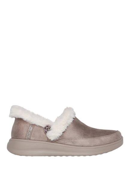 Skechers Hands Free Slip-ins Cosy Escape Slippers, Taupe, Taupe