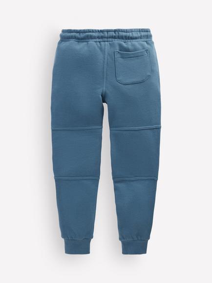 Mini Boden Kids' Warrior Knee Drawstring Joggers, Real Teal - view 2, Real Teal