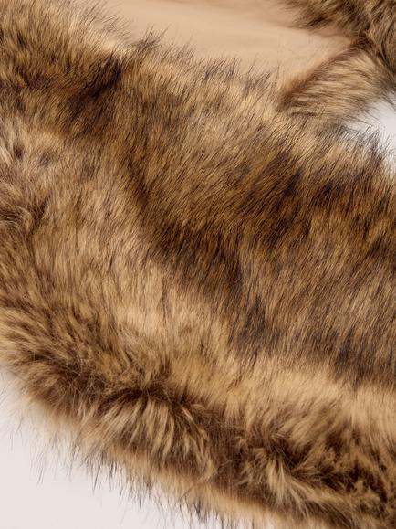 Phase Eight Faux Fur Scarf, Neutral - view 2, Neutral