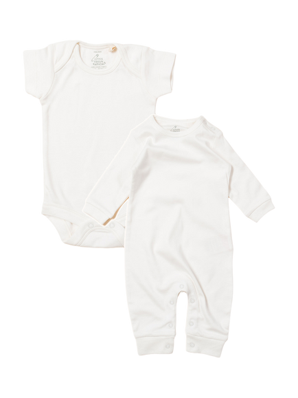 Little Green Radicals Baby Bodysuit Set, Cream, Cream