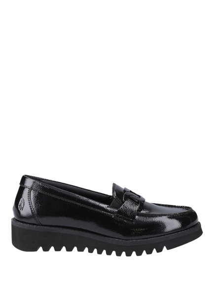 Hush Puppies Kids' Francis Loafer School Shoes, Black, Black