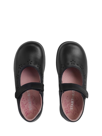 Start-Rite Kids' Emily Leather Mary Jane Shoes, Black - view 2, Black