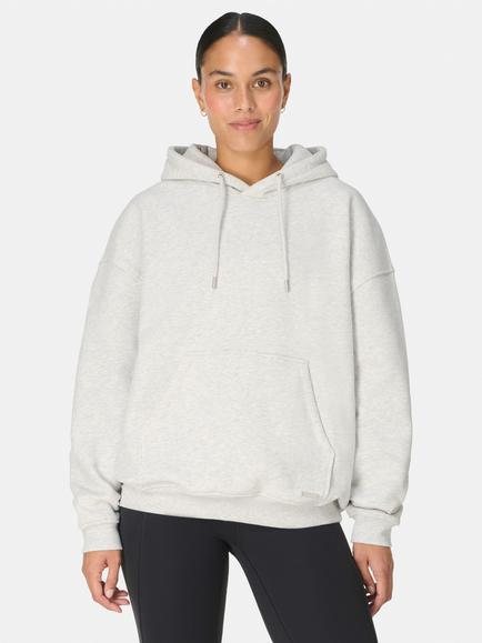 Sweaty Betty Soft Lined Hoodie, Ice Grey Marl, Ice Grey Marl