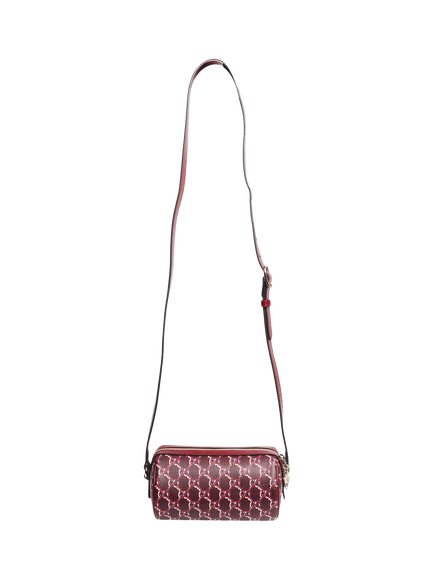Pre-loved GUCCI GG Shadow Monogram Bag, Burgundy - view 2, Burgundy