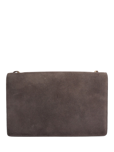 Pre-loved SAINT LAURENT Betty Suede Chain Bag, Brown - view 2, Brown