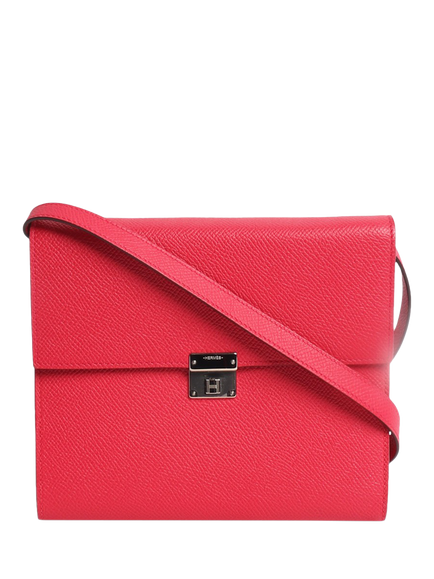 Pre-loved Hermès Extreme Clic Leather Crossbody Bag, Pink, Pink