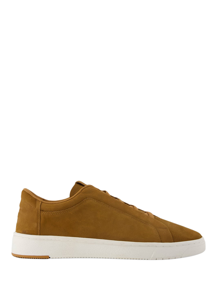 TOMS TRVL LITE Miles Leather Slip On Trainers, Tan