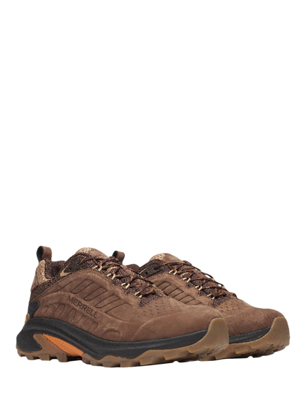 Merrell Moab Speed 2 Leather Waterproof Hiking Shoes, Dark Brown - view 2, Dark Brown