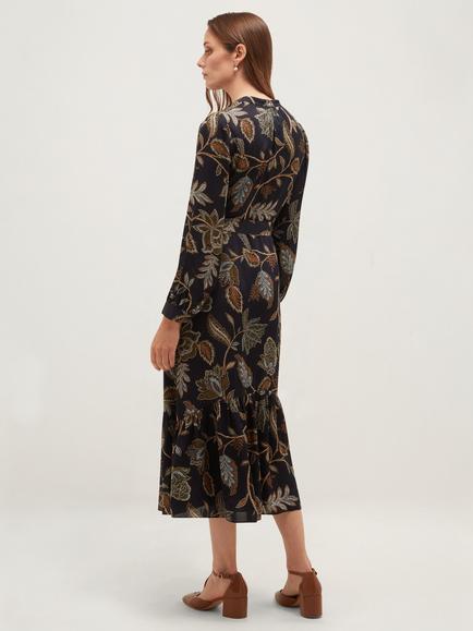 Hobbs Vespa Dress, Navy/Multi - view 2, Navy/Multi