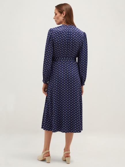 Hobbs Zia Dress, Blue/Multi - view 2, Blue/Multi