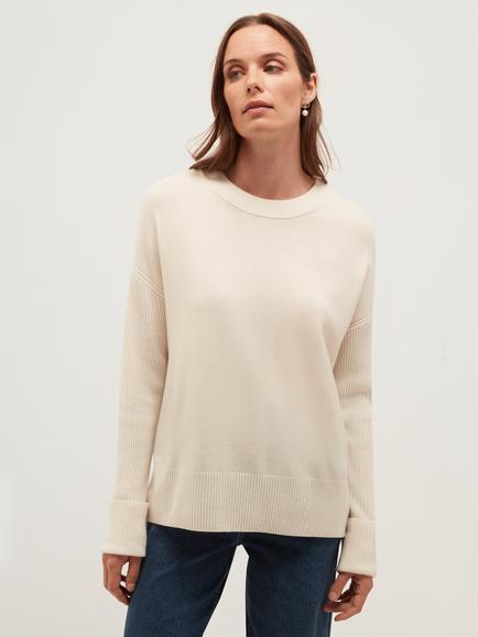 Hobbs Darla Jumper, Cream, Cream