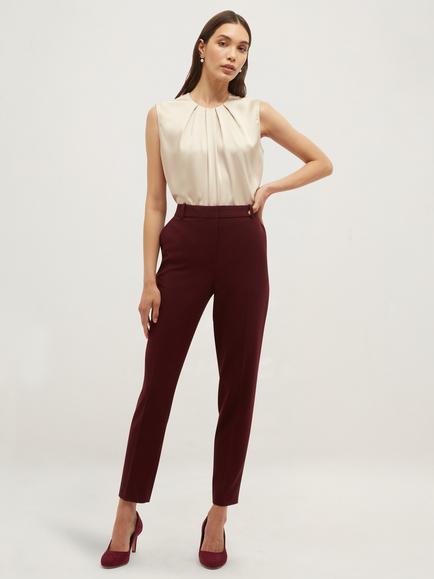 Hobbs Petite Bree Trousers, Purple, Purple