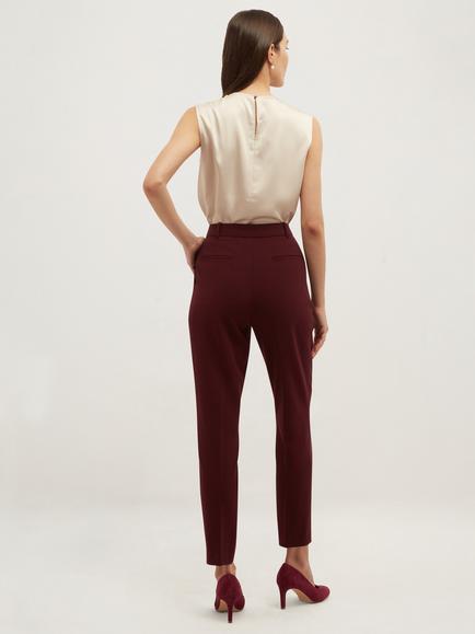 Hobbs Petite Bree Trousers, Purple - view 2, Purple