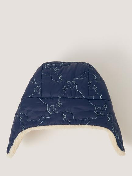 Monsoon Kids' Dinosaur Trapper Hat, Navy - view 2, Navy