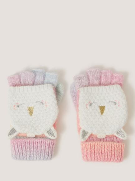 Monsoon Kids' Ombre Unicorn Mittens, Multi, Multi