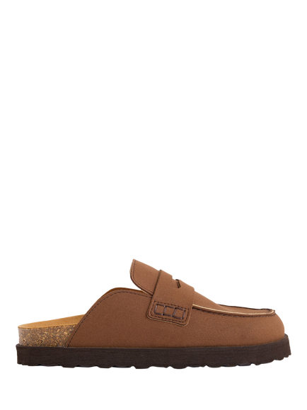 V.GAN Vegan Root Comfort Footbed Clogs, Brown, Brown
