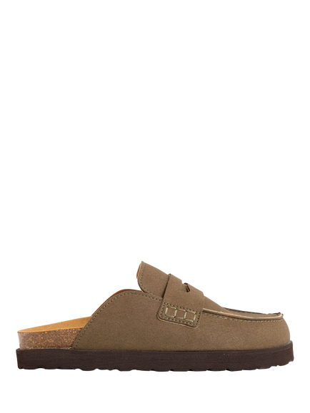 V.GAN Vegan Root Comfort Footbed Clogs, Olive, Olive
