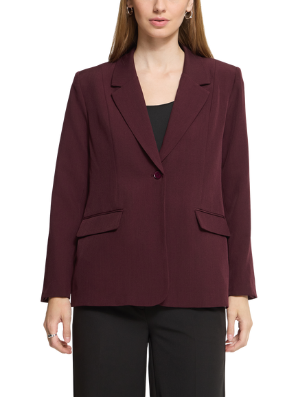 ICHI Ihfava Long Length Blazer, Port Royale Melange, Port Royale Melange