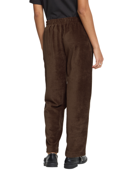 ICHI IhTamary Corduroy Cropped Trousers, Chicory Coffee - view 2, Chicory Coffee