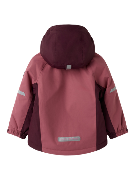 Polarn O. Pyret Kids' Icy Padded Waterproof Winter Jacket, Pink - view 2, Pink