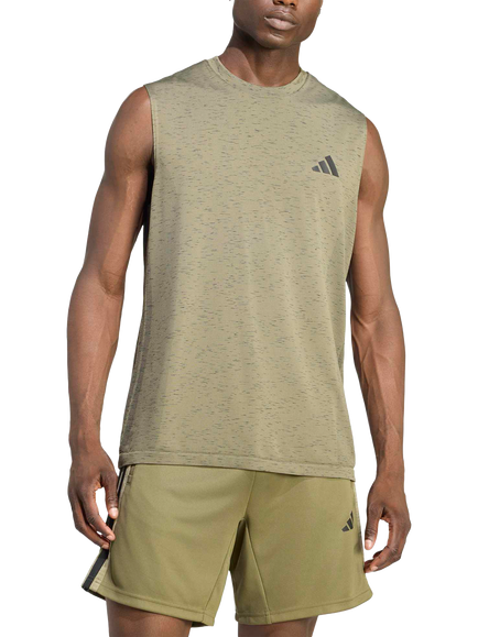 adidas Workout Essentials Seamless Sleeveless Top, Stone, Stone