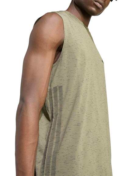 adidas Workout Essentials Seamless Sleeveless Top, Stone - view 2, Stone