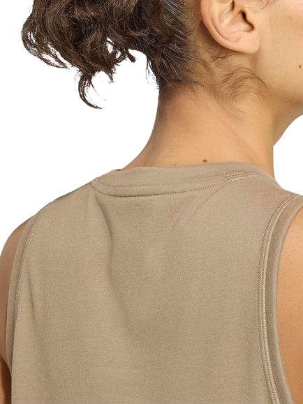adidas Train Essentials Boxy Workout Tank Top, Khaki - view 2, Khaki
