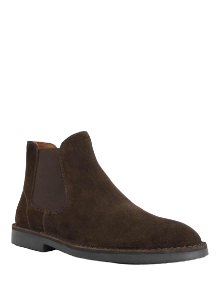Dune London Cashy Suede Chelsea Boots, Brown - view 2, Brown