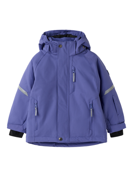 Polarn O. Pyret Kids' Padded Waterproof Winter Jacket, Dusted Periwinkle, Dusted Periwinkle