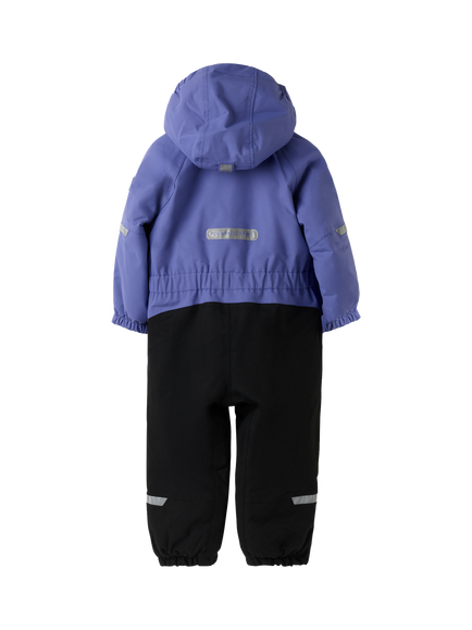 Polarn O. Pyret Kids' Padded Waterproof Jacket Overalls, Dusted Periwinkle - view 2, Dusted Periwinkle