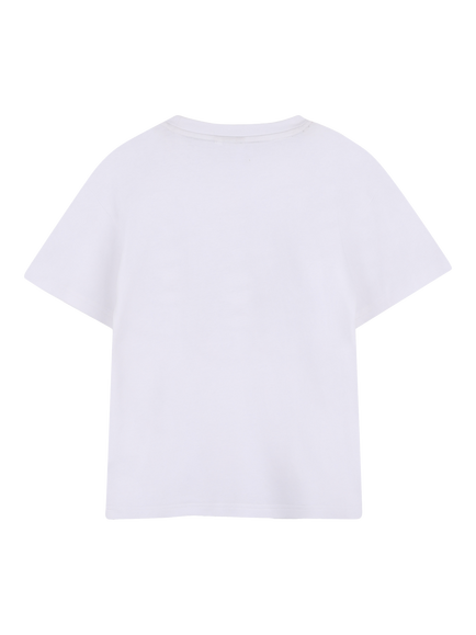 HUGO BOSS Kids' Short Sleeve Graphic Print T-Shirt, White - view 2, White