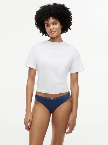 Tommy HilfigerHeritage Flag Logo Bikini Knickers, Pack of 3, Multi - view 2, Multi