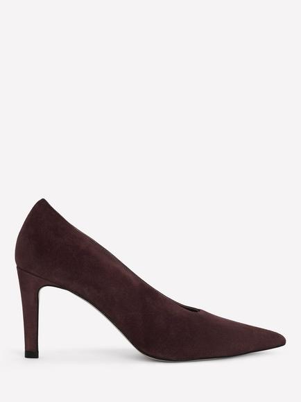 Boden Pointed Stiletto Heel Toe Court Shoes, Chocolate, Chocolate