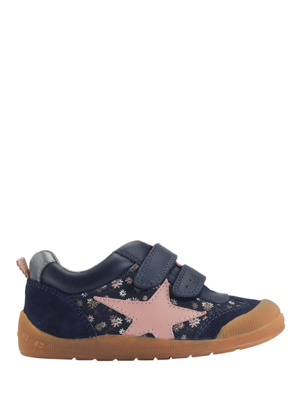 Start-Rite Kids' Tickle Star Shoes, Navy Floral, Navy Floral